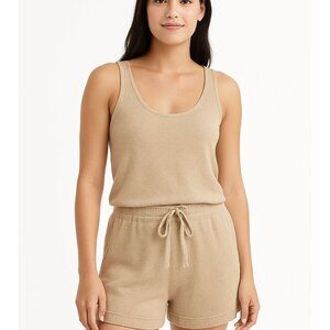 DYI Women's Knitted Sweater Short Tan Size Large
